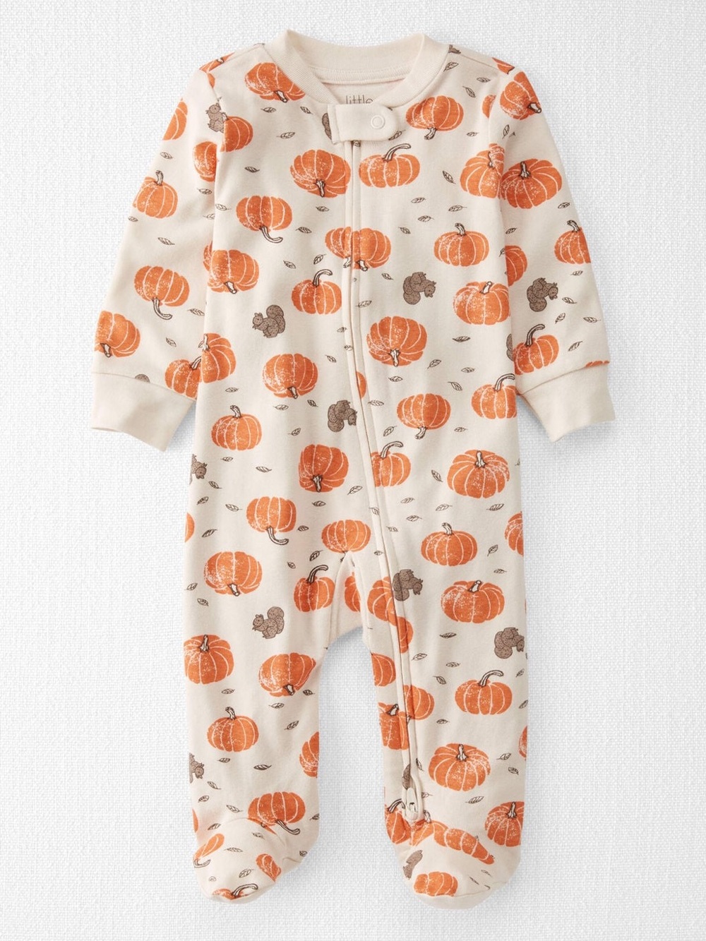 Little Planet Baby Organic Cotton Sleep & Play Pajamas in Harvest Pumpkins